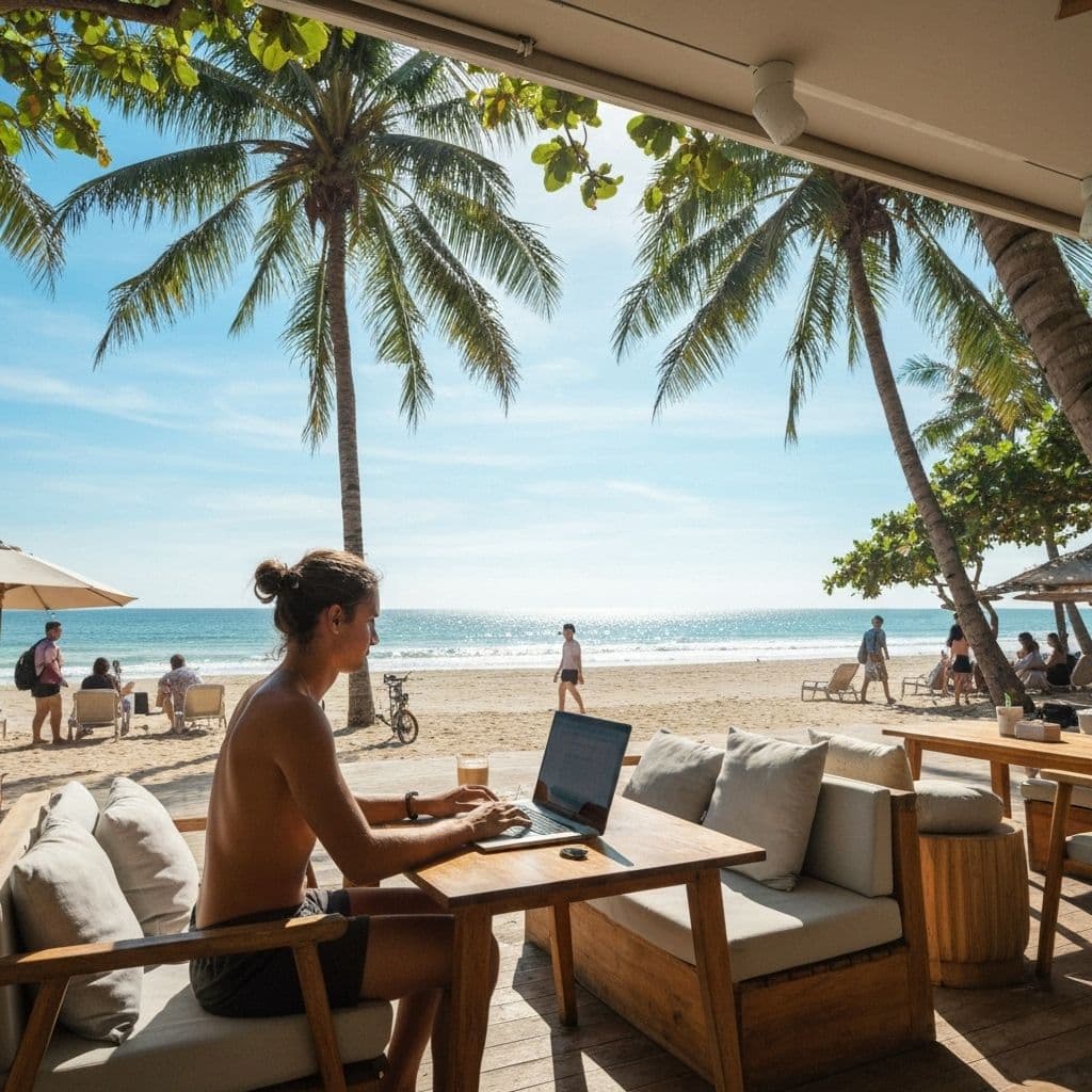 Working from paradise